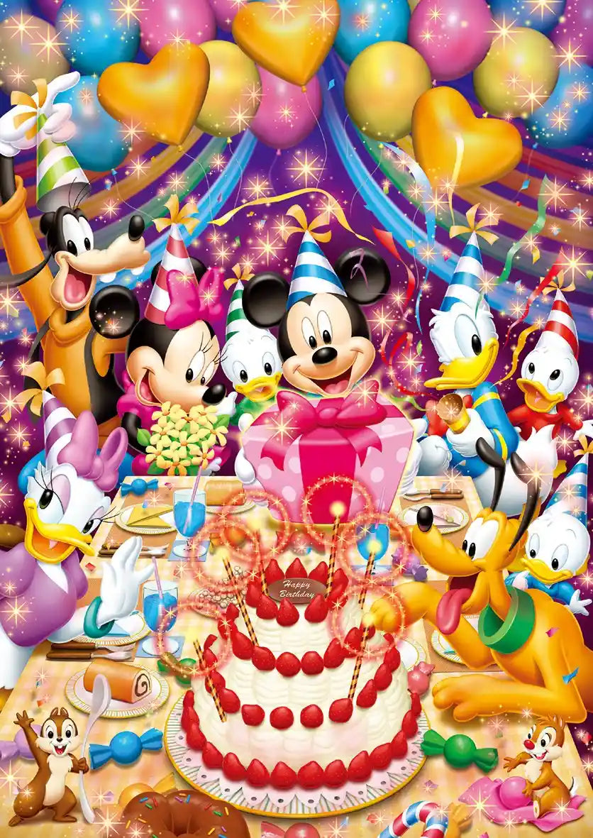 Tenyo Happy Birthday Hologram Jigsaw 108pc 18.2x25.7cm D-108-961- Japan Figure Store - #1 Bring To You The Best Japanese Goods