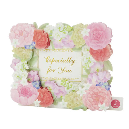 Sanrio Melody Message Card: Flower Frame Music Box with Overseas Shipping- Japan Figure Store - #1 Bring To You The Best Japanese Goods