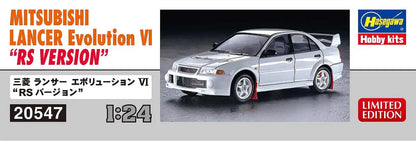 Hasegawa 1/24 Mitsubishi Lancer Evolution 6 Rs Version Japanese Scale Car Models- Japan Figure Store - #1 Bring To You The Best Japanese Goods