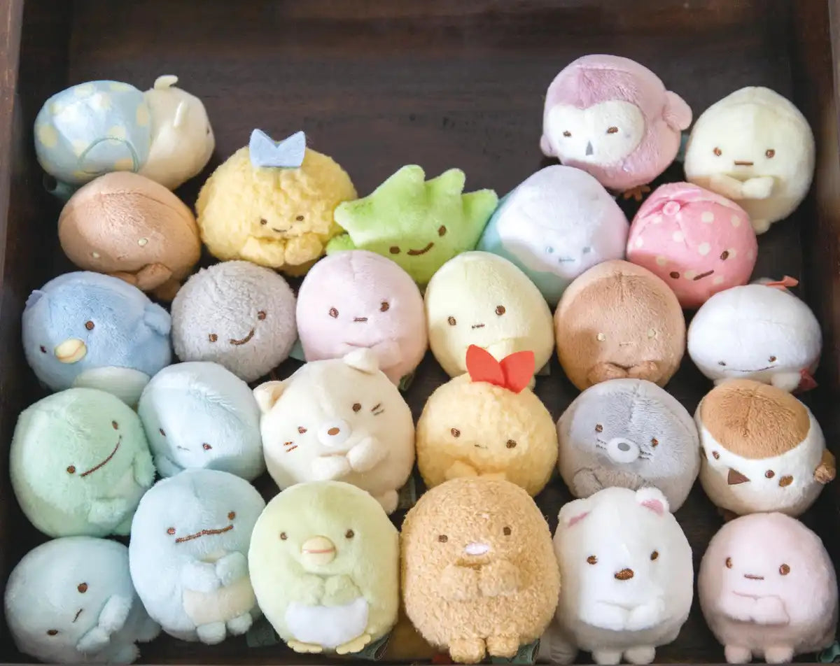 San-X Sumikko Gurashi Hand-Held Plush Toy Tapioca Pink- Japan Figure Store - #1 Bring To You The Best Japanese Goods