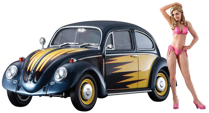 HASEGAWA Sp445 Volkswagen Beetle 1966 Cal Looker W/Blonde Girl Figure 1/24 Scale Kit- Japan Figure Store - #1 Bring To You The Best Japanese Goods
