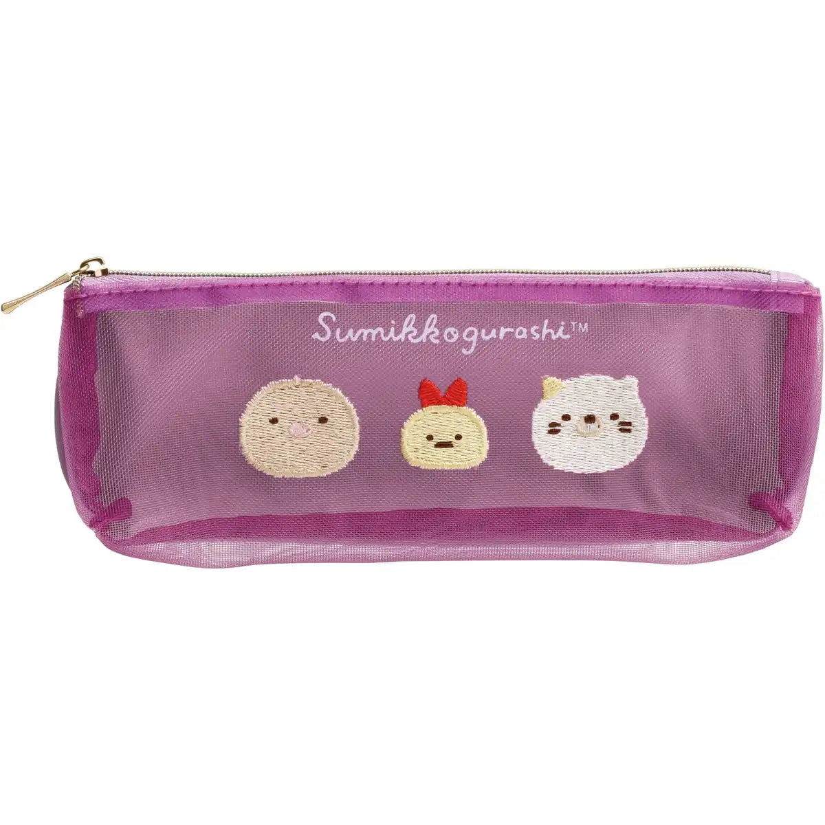 San-X Sumikko Gurashi Mesh Pen Pouch Pt16204 - Durable and Versatile- Japan Figure Store - #1 Bring To You The Best Japanese Goods