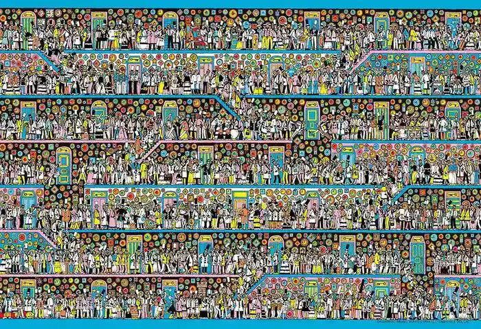 BEVERLY M81-734 Jigsaw Puzzle Where'S Wally Full Of Clocks 1000 S-Pieces- Japan Figure Store - #1 Bring To You The Best Japanese Goods