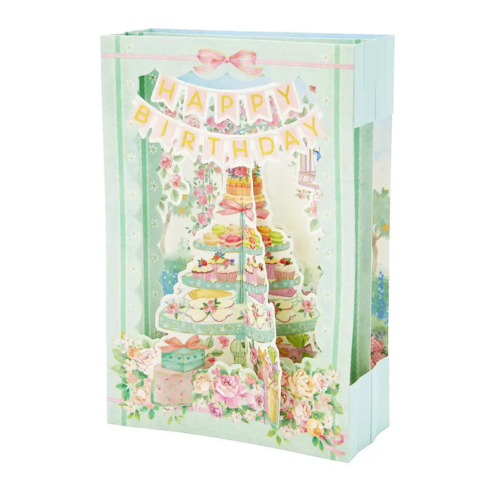 Sanrio Birthday Card Square Pop Afternoon Tea Greeting Card Bd195-3- Japan Figure Store - #1 Bring To You The Best Japanese Goods