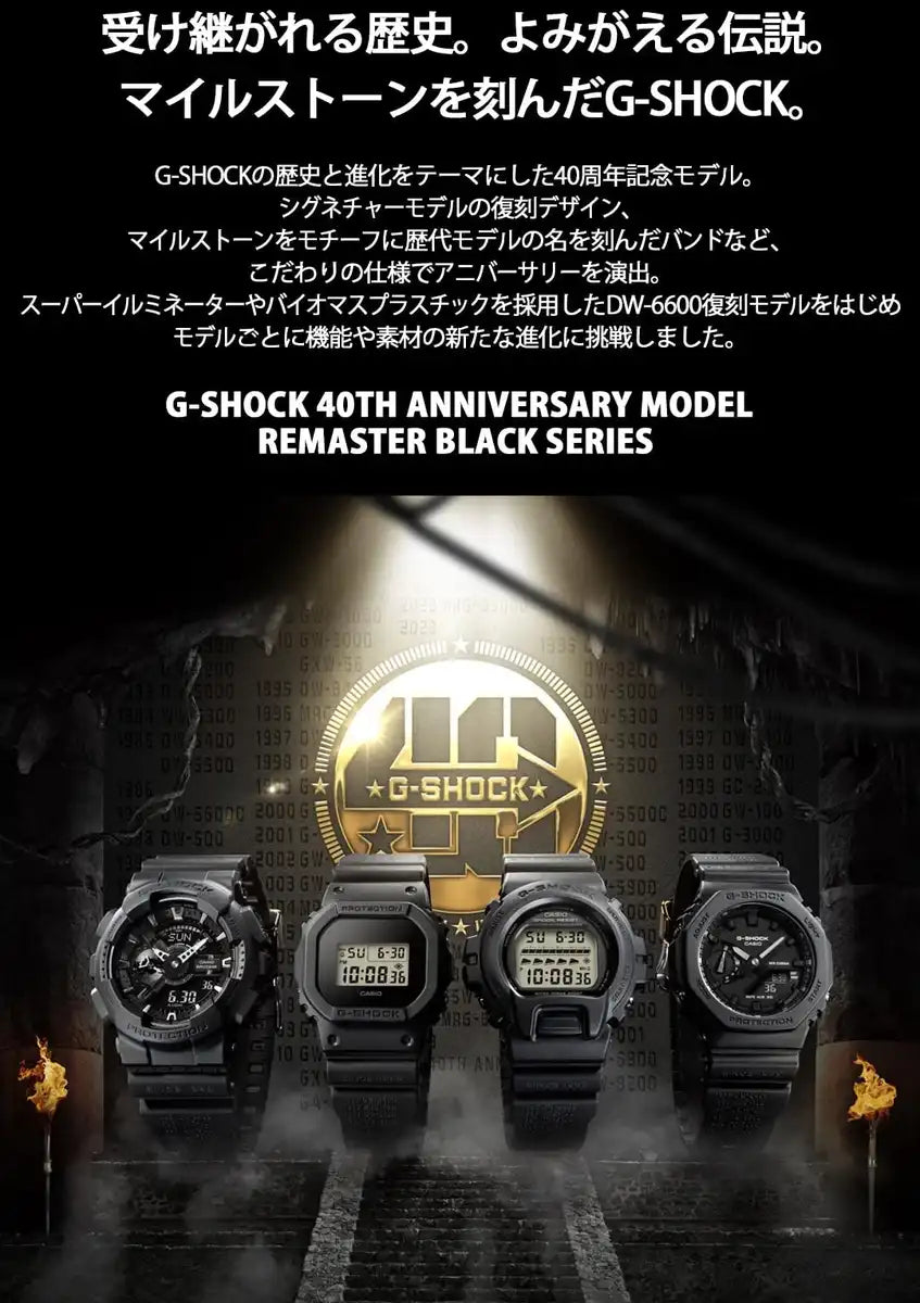 G-Shock 40th Anniversary Black Series Men's Casio Watch GA-2140RE-1AJR- Japan Figure Store - #1 Bring To You The Best Japanese Goods
