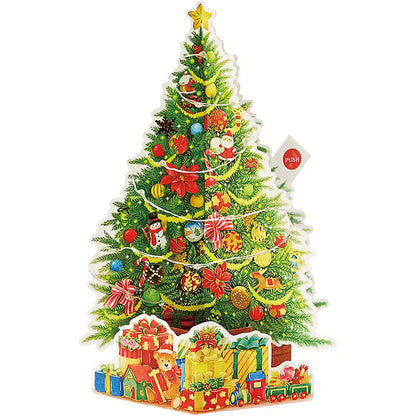Sanrio Christmas Card with Lights and 3 Song Medley - Overseas Shipping- Japan Figure Store - #1 Bring To You The Best Japanese Goods