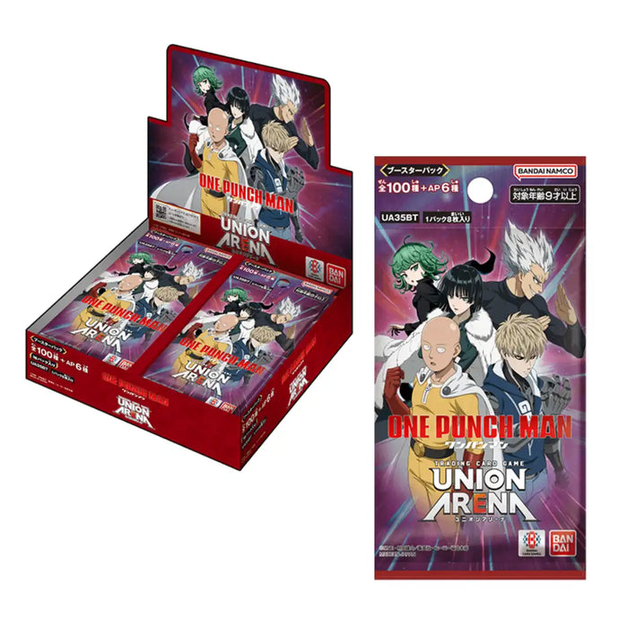 Bandai Union Arena One Punch Man TCG Booster Box Caja Oficial de Japón