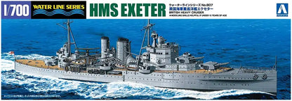 AOSHIMA Waterline 1/700 British Heavy Cruiser Hms Exeter Plastic Model- Japan Figure Store - #1 Bring To You The Best Japanese Goods