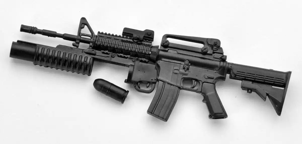 Tomytec Little Armory M4A1 and M203 Type Model Kit - Plastic Construction- Japan Figure Store - #1 Bring To You The Best Japanese Goods
