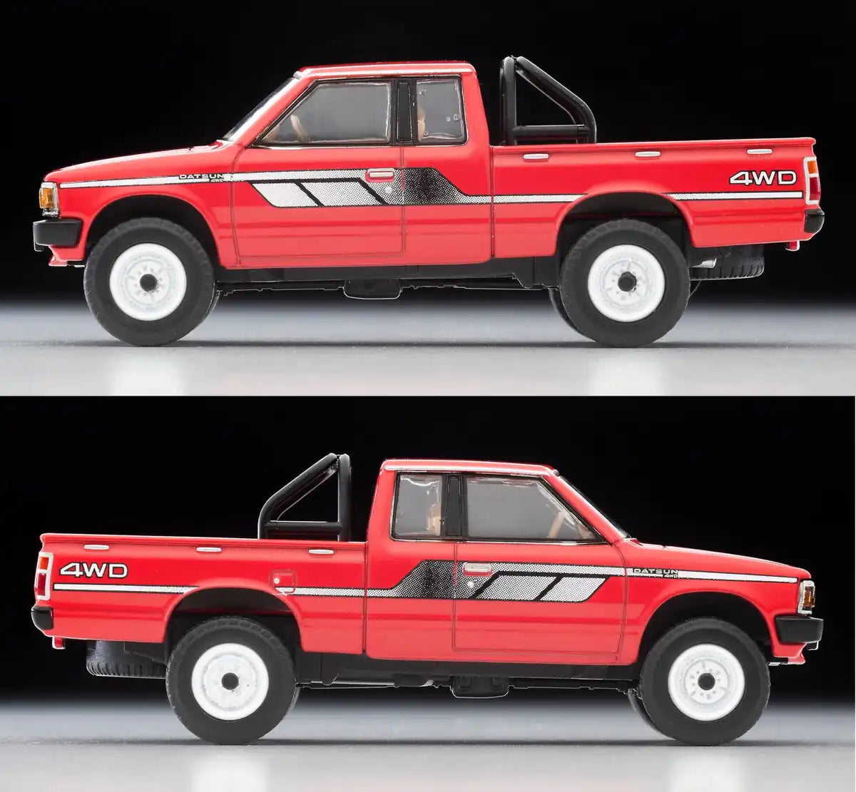 Tomytec 1/64 Scale Tomica Vintage Neo Datsun Truck 4WD King Cab Red- Japan Figure Store - #1 Bring To You The Best Japanese Goods