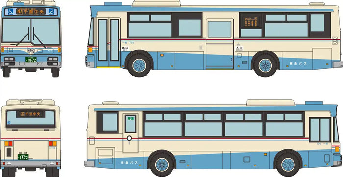 Tomytec Bus Collection: Hankyu Bus Nishiko 96Mc Reproduction Painted Model- Japan Figure Store - #1 Bring To You The Best Japanese Goods