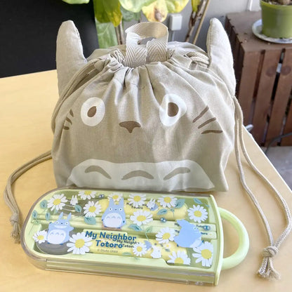 Skater My Neighbor Totoro Durable Utensil Set - Fork Spoon Chopsticks With Carry Case- Japan Figure Store - #1 Bring To You The Best Japanese Goods