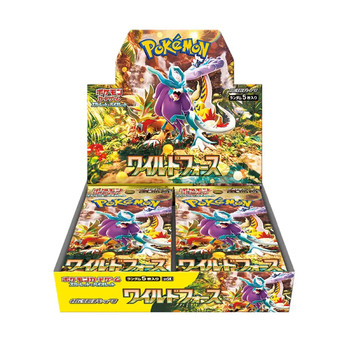 scarlet and violet booster box best cards Pokemon Card Game Scarlet & Violet Wild Force Expansion Box