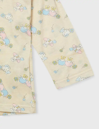 Sanrio Girls Long Sleeve Jersey Pajama Set - Comfortable Sleepwear- Japan Figure Store - #1 Bring To You The Best Japanese Goods