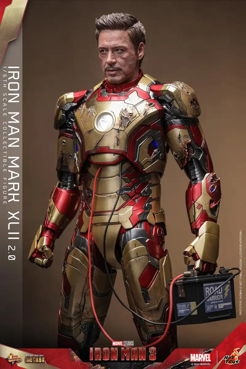 Hot Toys Movie Masterpiece Iron Man 3 Mark 42 2.0 Version 1/6 Scale Figure