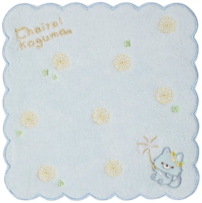 San-X Rilakkuma Dandelion and Hamsters Mini Towel Antibacterial Deodorizing Blue - Wolf- Japan Figure Store - #1 Bring To You The Best Japanese Goods