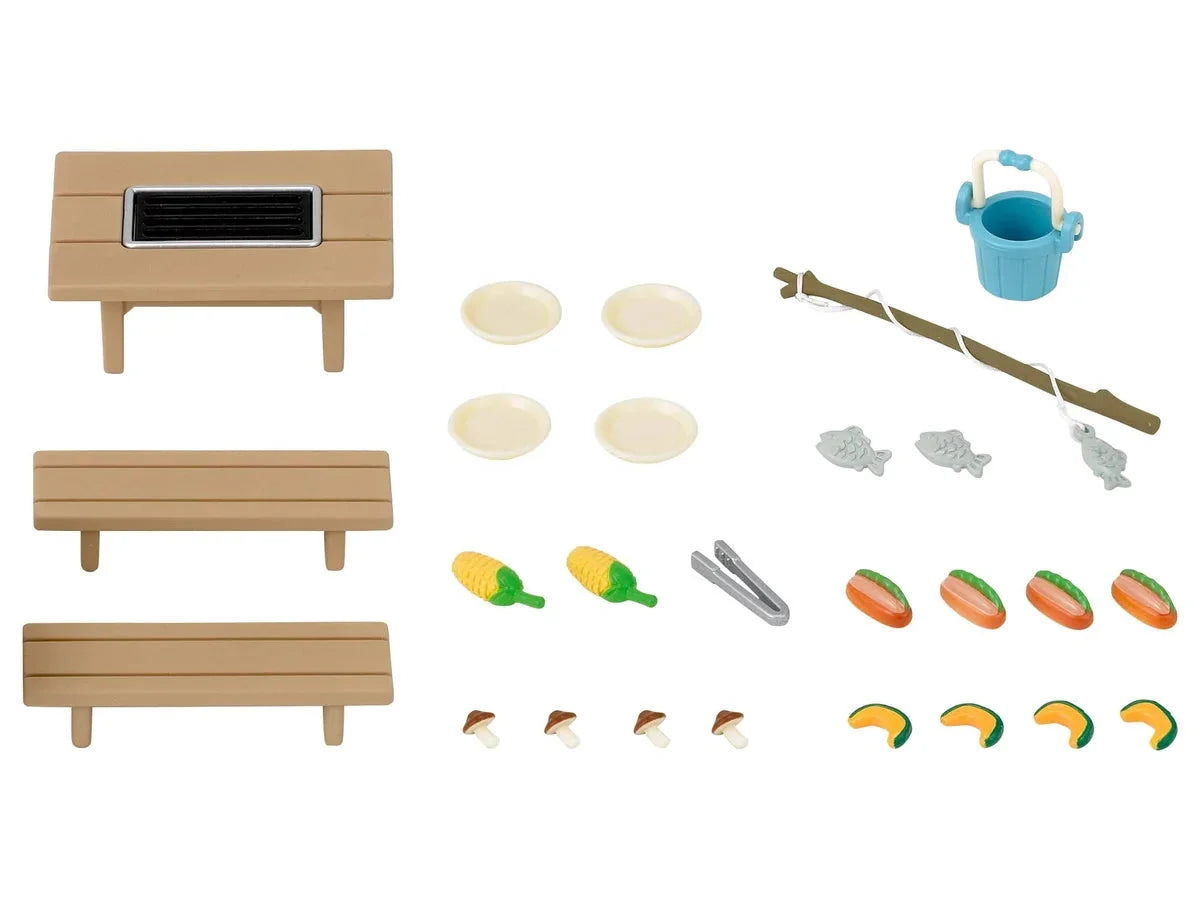 Epoch Sylvanian Families Barbecue Set Certified Toy Dollhouse for Ages 3+- Japan Figure Store - #1 Bring To You The Best Japanese Goods