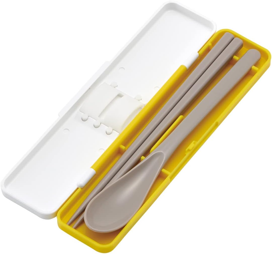 Skater Moomin 18cm Antibacterial Silver Ion Chopsticks and Spoon Set
