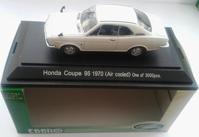 Ebro 1/43 Honda Coupe 9 1970 White Finished Product- Japan Figure Store - #1 Bring To You The Best Japanese Goods