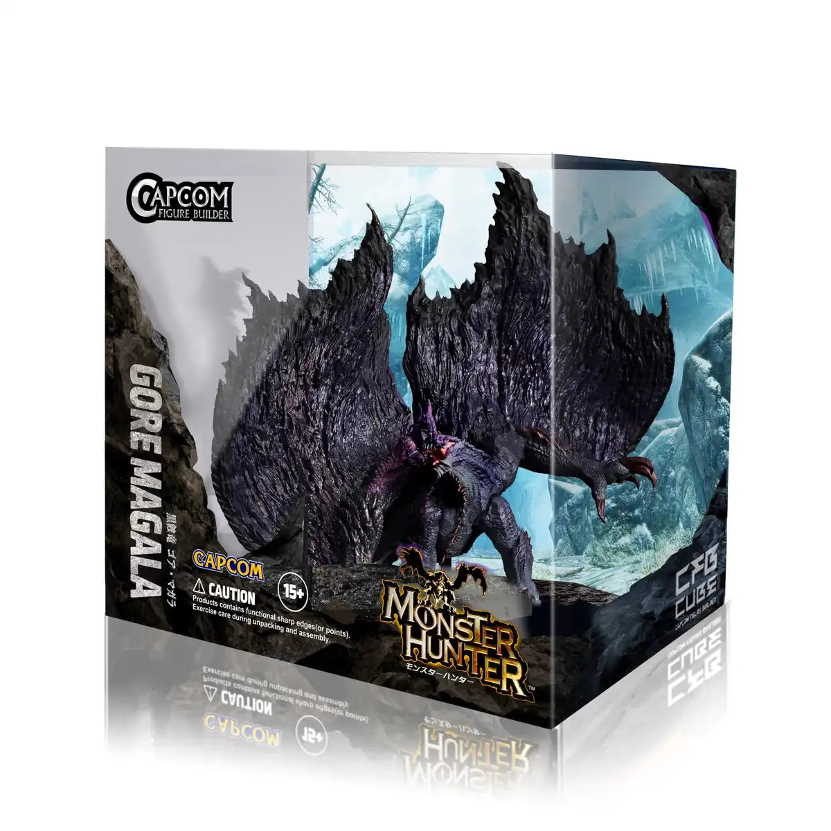 Capcom Cube Monster Hunter Black Eclipse Dragon Gore Magala H124xW135xD131mm PVC/ABS- Japan Figure Store - #1 Bring To You The Best Japanese Goods