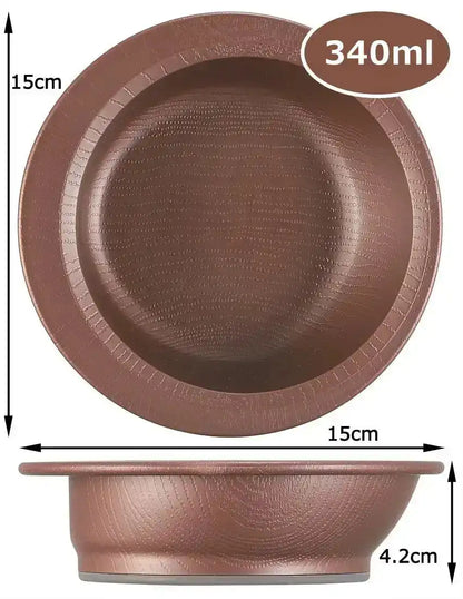 Skater Brown 340ml Easy Scooping Bowl Wood Grain Made in Japan- Japan Figure Store - #1 Bring To You The Best Japanese Goods
