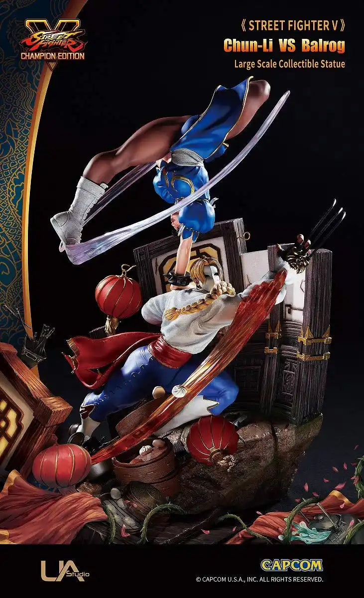 Street Fighter V Large Statue Series Chun-Li Vs Balrog Height Approx. 500Mm Polystone Painted Complete Figure- Japan Figure Store - #1 Bring To You The Best Japanese Goods