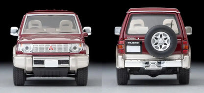 Tomytec 1/64 Scale Mitsubishi Pajero 1996 Mid Roof Red Beige Model Car- Japan Figure Store - #1 Bring To You The Best Japanese Goods
