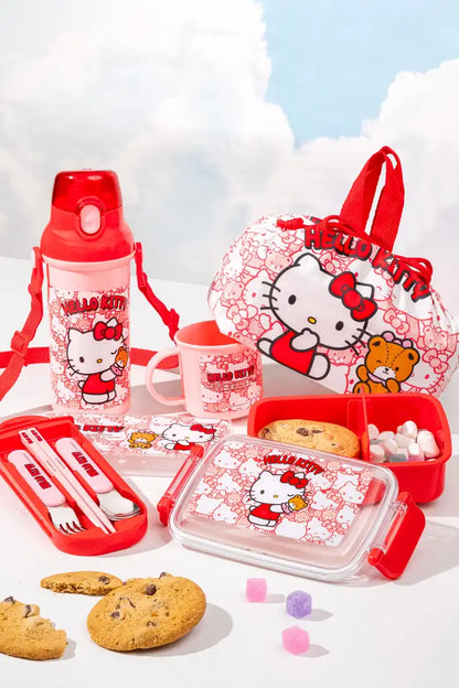 Skater Hello Kitty Lunch Box Trio Set for Kids with Cutlery – Made in Japan- Japan Figure Store - #1 Bring To You The Best Japanese Goods
