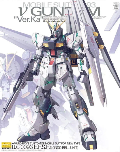 BANDAI Mg Nu Gundam Ver. Ka U.C.0093 E.F.S.F. Londo Bell Unit 1/100 Scale Kit- Japan Figure Store - #1 Bring To You The Best Japanese Goods