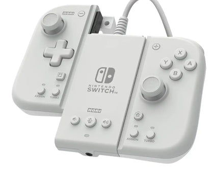 Nintendo Switch™ Hori Grip Controller Fit Attachment Set Milky White Compatible w/ Switch- Japan Figure Store - #1 Bring To You The Best Japanese Goods