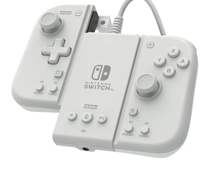 Nintendo Switch™ Hori Grip Controller Fit Attachment Set Milky White Compatible w/ Switch- Japan Figure Store - #1 Bring To You The Best Japanese Goods