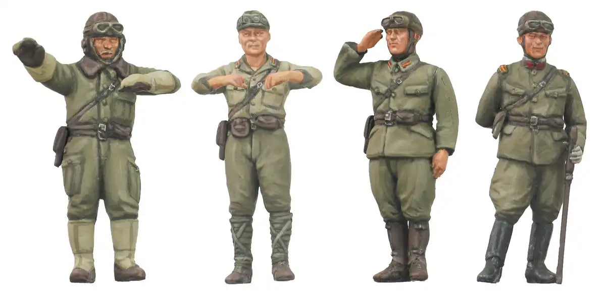 FINE MOLDS 1/35 Ija Japanese Army Tank Crew Set #1 Plastic Model- Japan Figure Store - #1 Bring To You The Best Japanese Goods