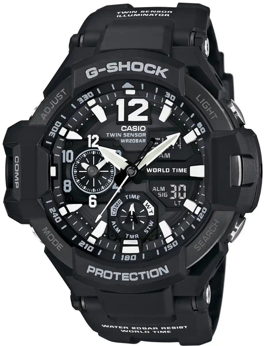 Casio G-Shock Men's Black Gravitymaster GA-1100-1AJF Watch - Genuine Domestic Product- Japan Figure Store - #1 Bring To You The Best Japanese Goods
