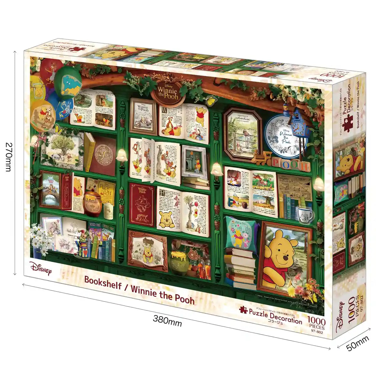 Epoch 1000 Piece Disney Winnie The Pooh Jigsaw Puzzle with Glue and Spatula