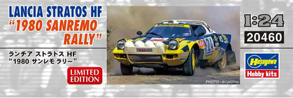 Hasegawa 04607 Lancia Stratos Hf 1980 Rally Sanremo 1/24 Japanese Scale Racing Cars- Japan Figure Store - #1 Bring To You The Best Japanese Goods