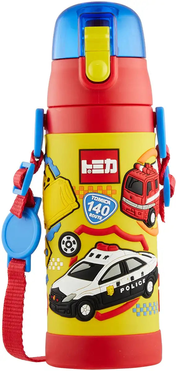 Skater Tomica 3D Printed 480ml Lightweight Stainless Steel Water Bottle for Boys- Japan Figure Store - #1 Bring To You The Best Japanese Goods