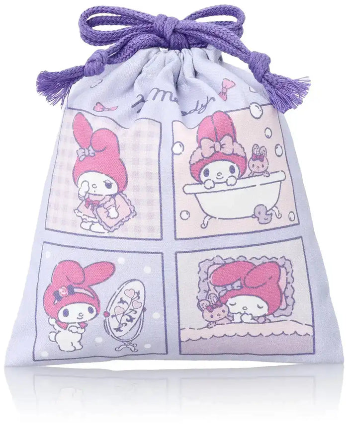 Sanrio My Melody Purple Drawstring Bag XS for Girls - JMM-600- Japan Figure Store - #1 Bring To You The Best Japanese Goods