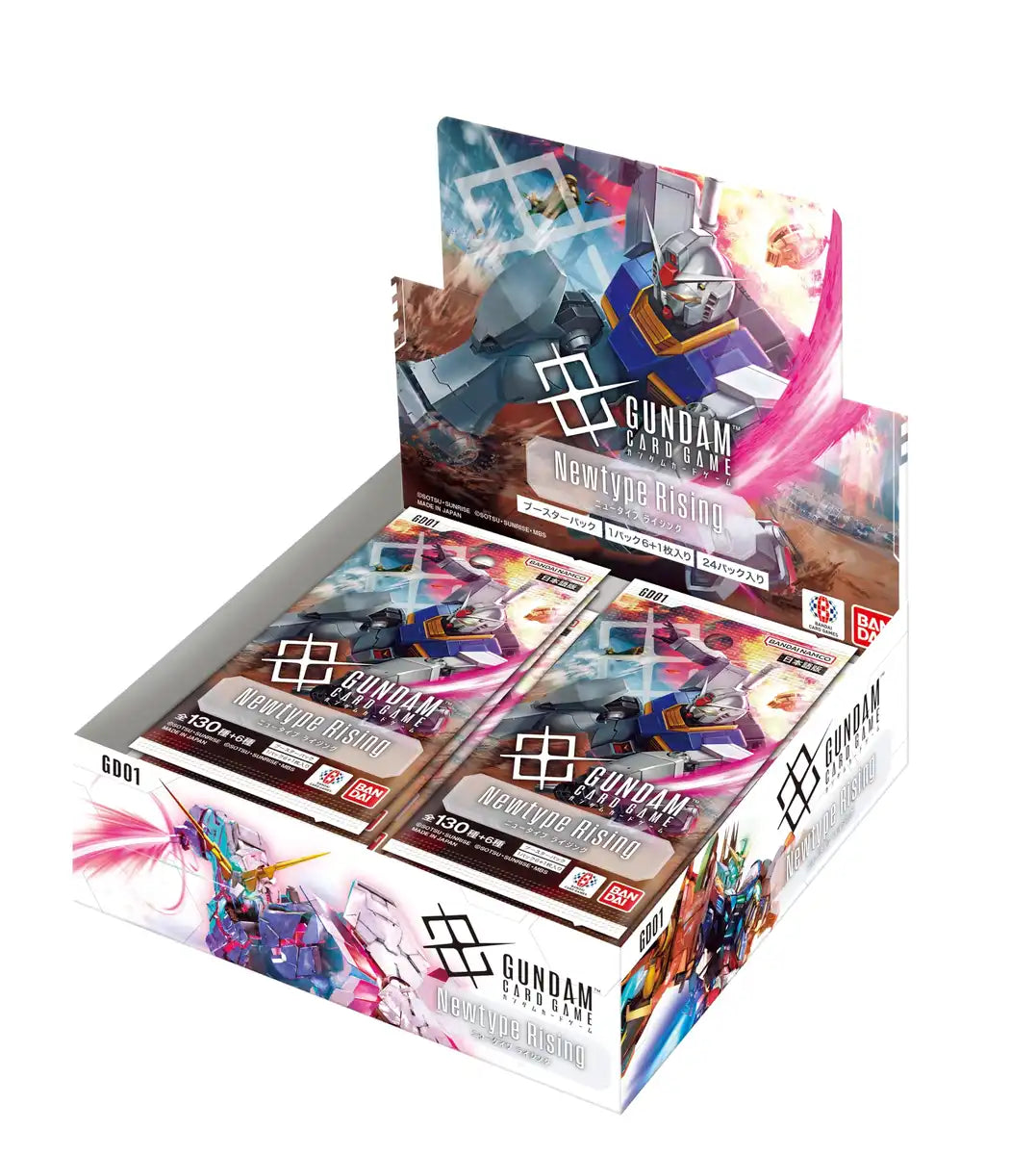 ｟完全未開封｠Newtype rising dual impact 2箱セット Bandai Gundam Card Game Booster Box Newtype Rising Sealed