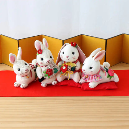 Olympus Thread Zodiac Amigurumi Kit Hagoita Bunny Mk-92 Japan- Japan Figure Store - #1 Bring To You The Best Japanese Goods