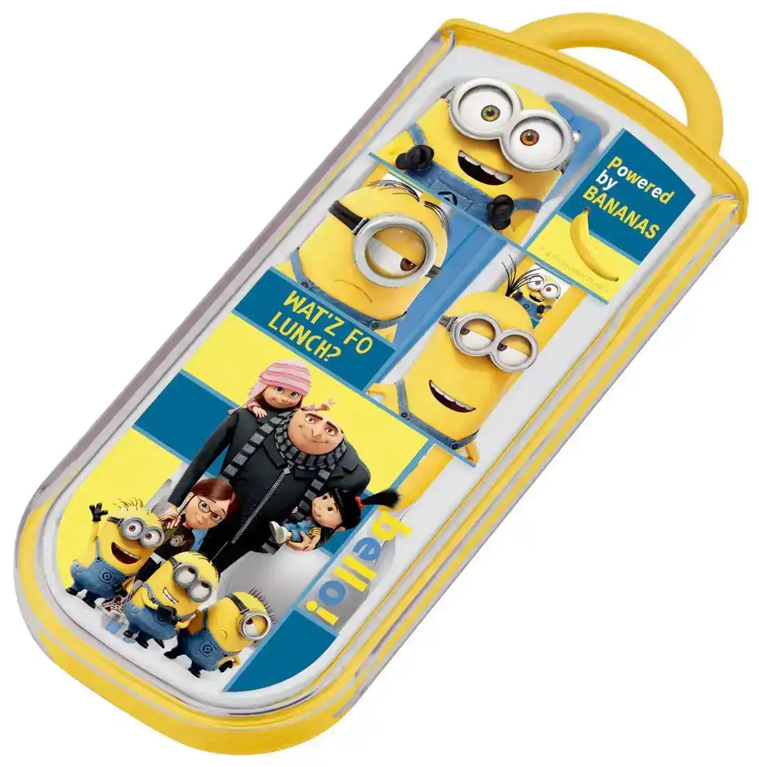 Skater Minion Kids Trio Set - Chopsticks Spoon Fork - Japanese Crafted TCS1AM- Japan Figure Store - #1 Bring To You The Best Japanese Goods