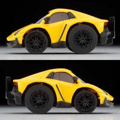 Tomytec Lamborghini Aventador 50th Anniversary Choro Qzero Z-75A Finished Yellow Model- Japan Figure Store - #1 Bring To You The Best Japanese Goods