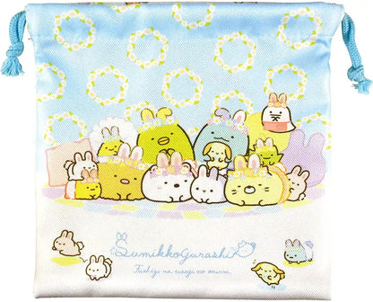 TS Factory Flat Purse 20 X 20Cm Sumikko Gurashi Mysterious Rabbit Rice Sg-5530173Fu- Japan Figure Store - #1 Bring To You The Best Japanese Goods