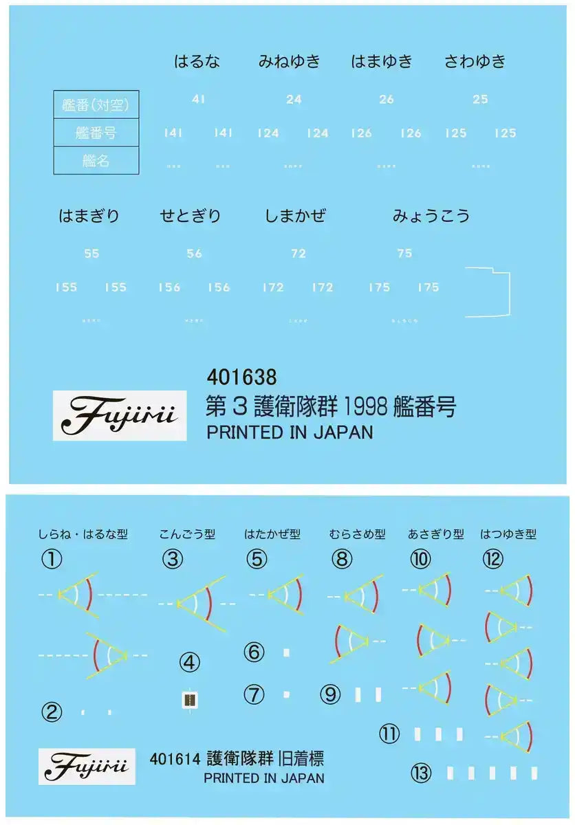 FUJIMI 401638 Gunkan Series 36 Jmsdf Escort Flotilla 3 1998 1/3000 Scale- Japan Figure Store - #1 Bring To You The Best Japanese Goods