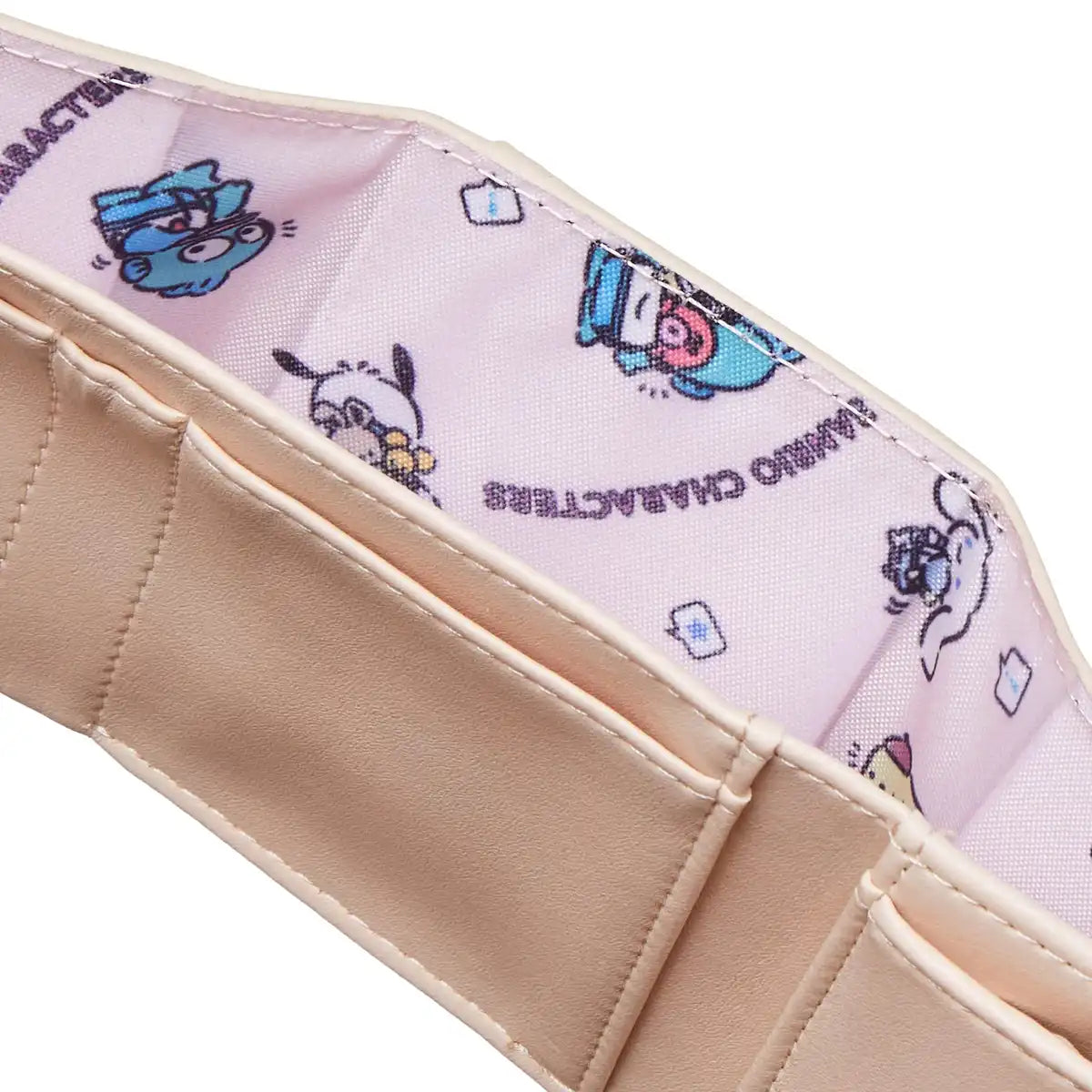Sanrio Beige Tri-Fold Wallet for Women with Sanrio Characters Cnm-Wlt04- Japan Figure Store - #1 Bring To You The Best Japanese Goods