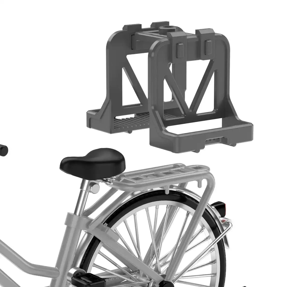 TOMYTEC Lm006 Little Armory School Bike For Designated Defense Schools Silver Painted Finished Product 1/12 Scale Kit- Japan Figure Store - #1 Bring To You The Best Japanese Goods