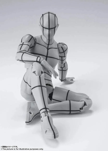 Shfiguarts Body-Kun -Wire Frame- (Gray Color Ver.) Approximately 150Mm Pvc Abs Pre-Painted Movable Figure- Japan Figure Store - #1 Bring To You The Best Japanese Goods