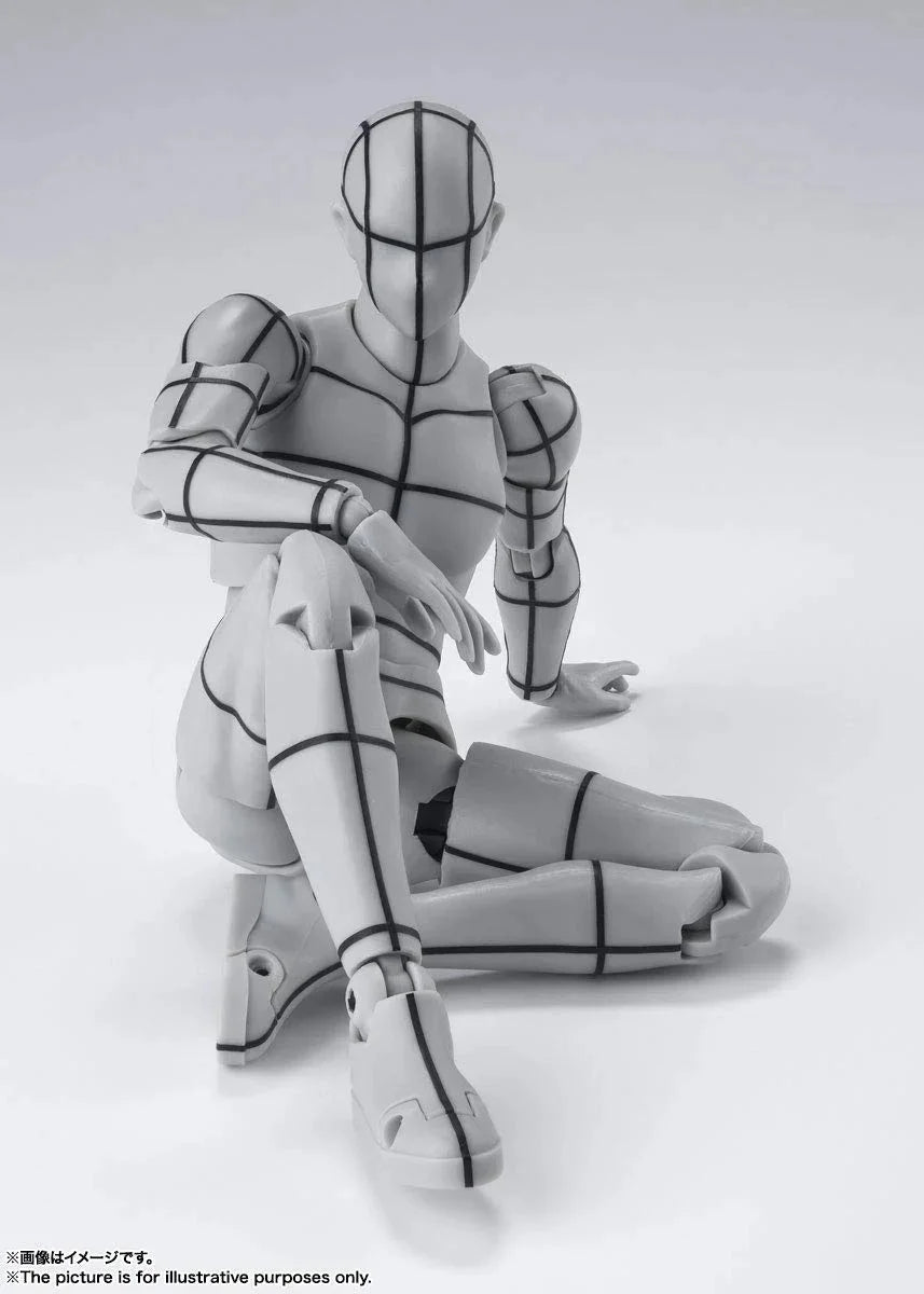 Shfiguarts Body-Kun -Wire Frame- (Gray Color Ver.) Approximately 150Mm Pvc Abs Pre-Painted Movable Figure- Japan Figure Store - #1 Bring To You The Best Japanese Goods