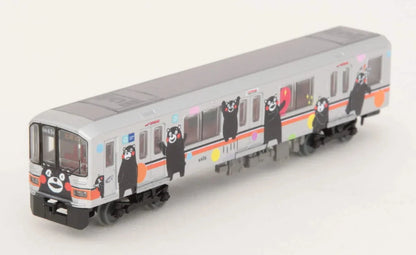 Tomytec Type 01 Kumamon Wrap Silver 2-Car Set - Kumamoto Electric Railway Diorama- Japan Figure Store - #1 Bring To You The Best Japanese Goods