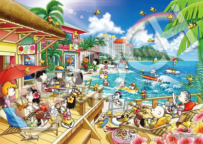 EPOCH 03-078 Jigsaw Puzzle Peanuts Snoopy Beach Resort 108 Pieces- Japan Figure Store - #1 Bring To You The Best Japanese Goods