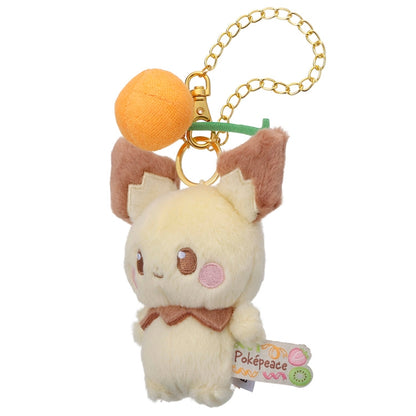 ポケピース／ぬいぐるみチェーン付マスコット（カラフルVer.）／ピチュー